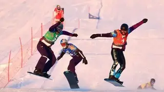 Сноубордисты Кристина Пауль и Николай Олюнин получили золотые медали Спартакиады в смешанной паре