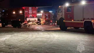 В Красноярске локализован пожар на улице Пограничников
